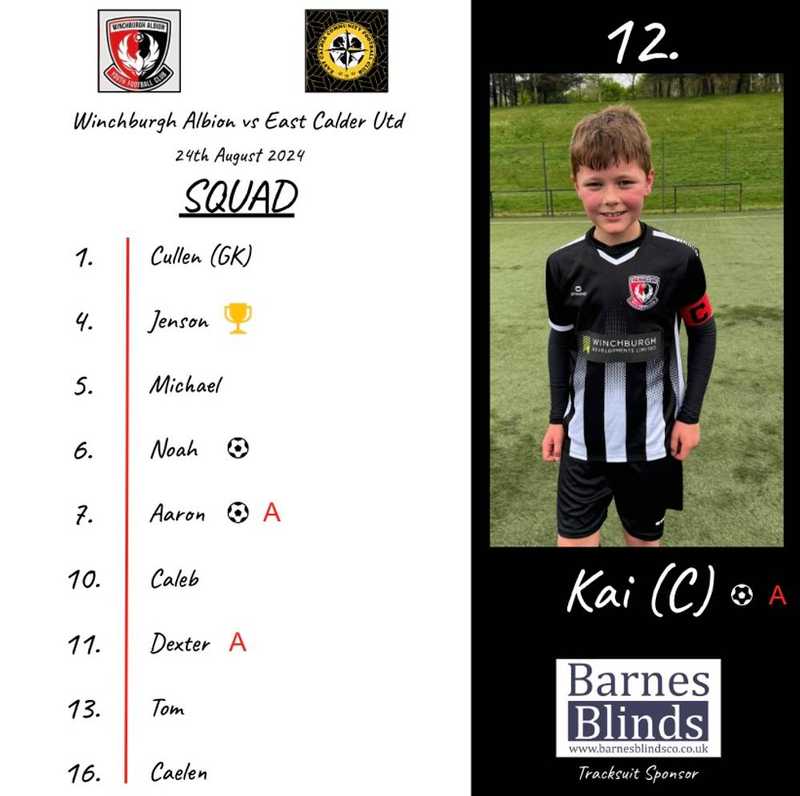 Whites vs East Calder