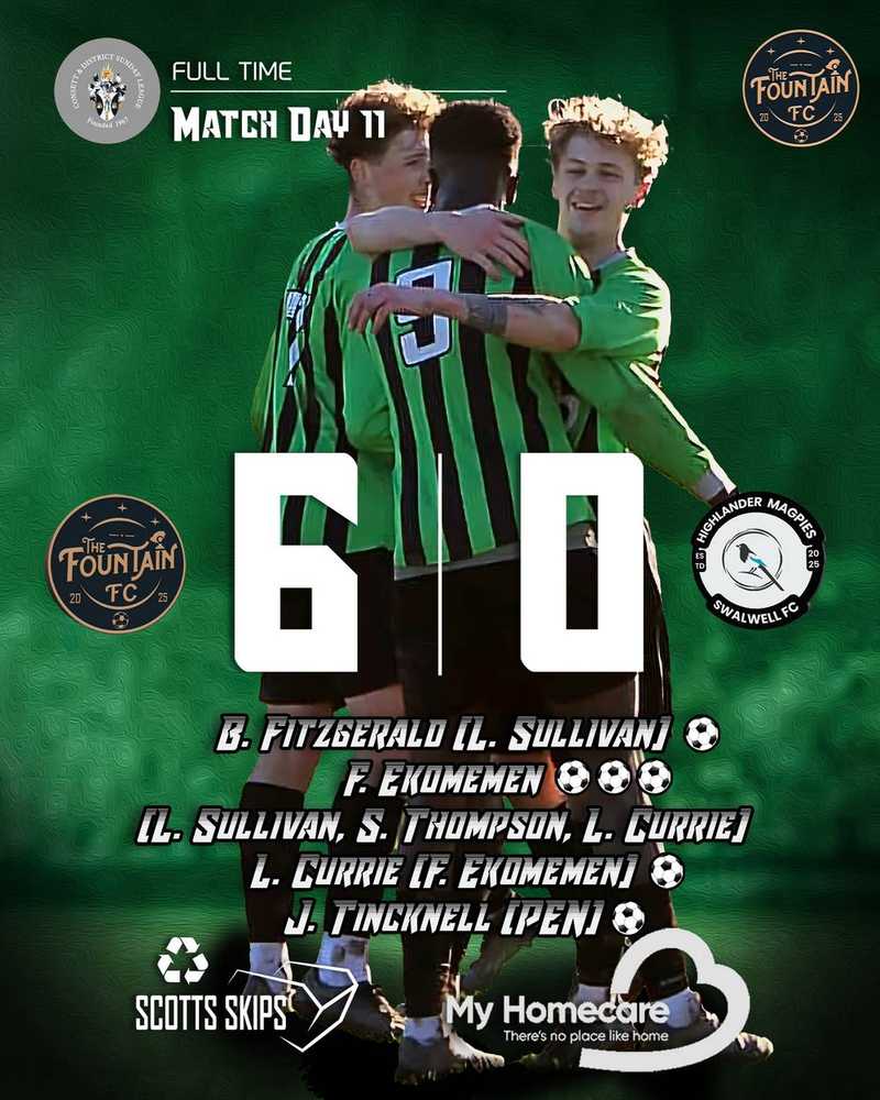 FAVOUR BAGS A HATTRICK | FOUNTAIN FC 6-0 SWALWELL