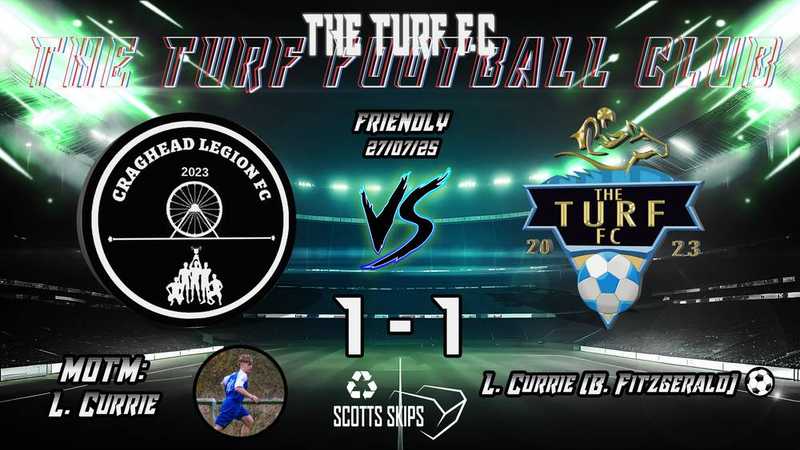 FOURTH GAME UNDEFEATED | CRAGHEAD 1-1 TURF