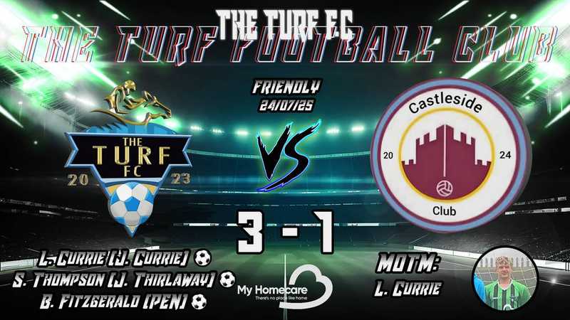 SEVEN HEAVEN FOR CURRIE | TURF 3-1 CASTLESIDE
