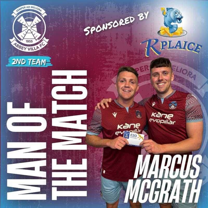 Abbey Villa F.C 2nds Secure Convincing 2-0 Win at Drome Park