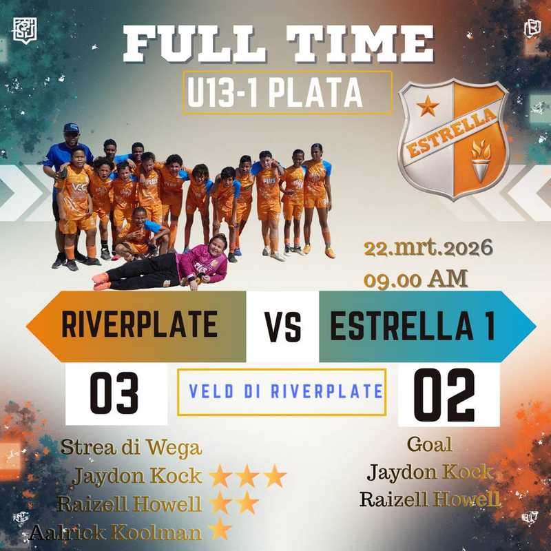 S.V. Riverplate 3 vs 2 Estrella U13-1