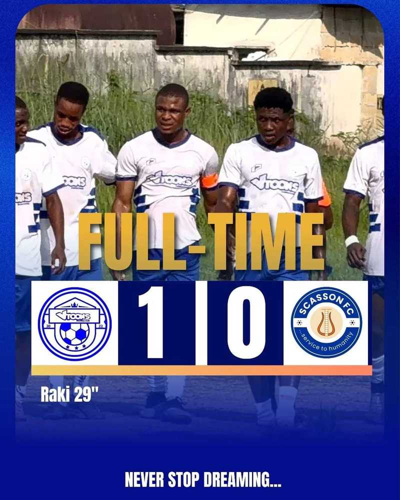 Vtoons Football Club 1 vs 0 SCASSON FC