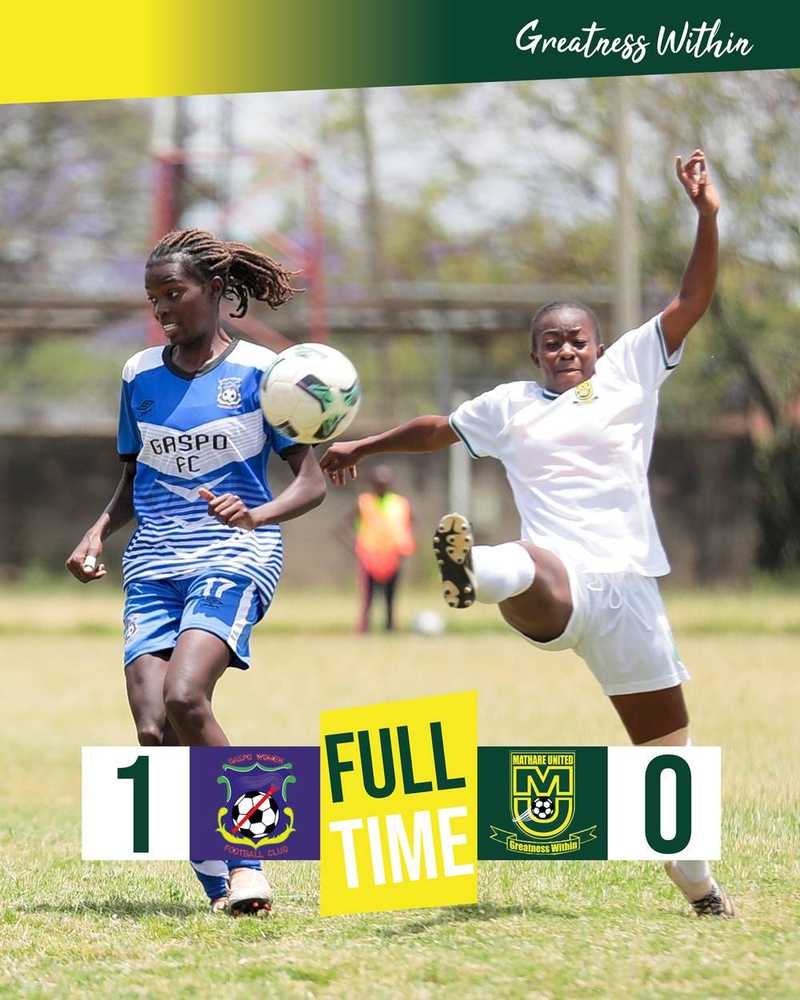 Gaspo Edge Past Mathare Women FC in Thrilling Encounter