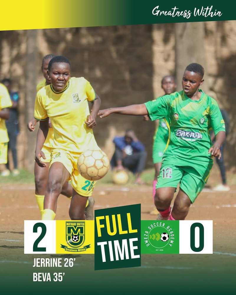 Mathare United Women FC Dominate Uweza Women FC 2-0