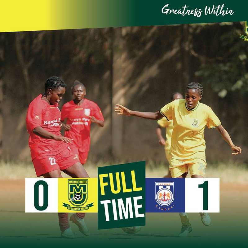 Mathare United Women FC Edged by Bandari Queens