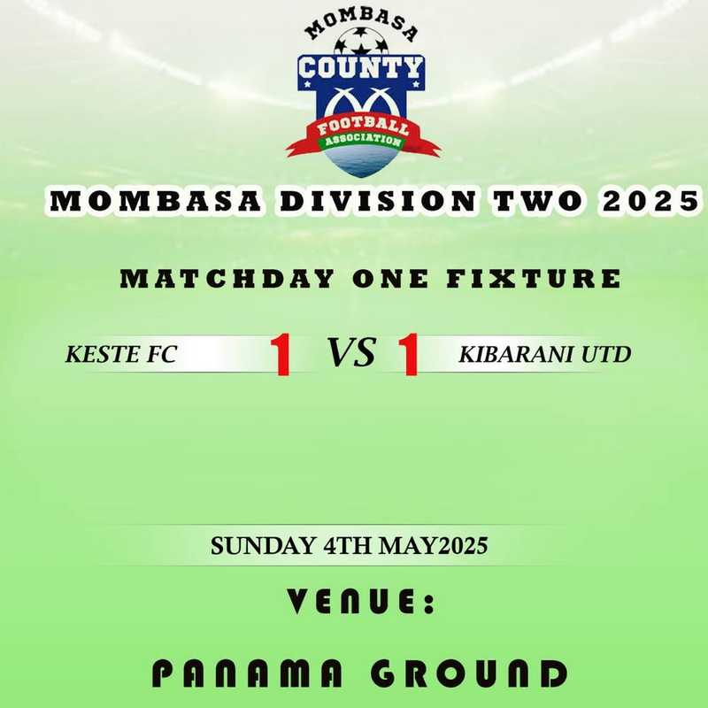 Kibarani United and Keste FC Share Spoils in Thrilling Draw