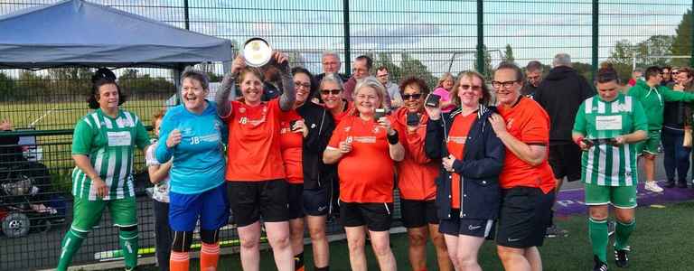 Luton Town Walking Football Club Ladies team photo