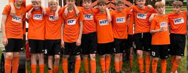 Otley Town U14’s Orange team photo