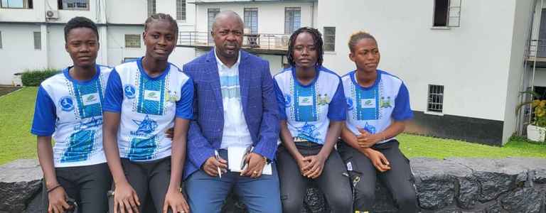 Ram Kamara Female Football Club team photo