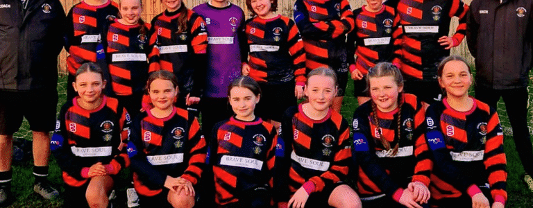 Roach Dynamos U13 Pinks team photo