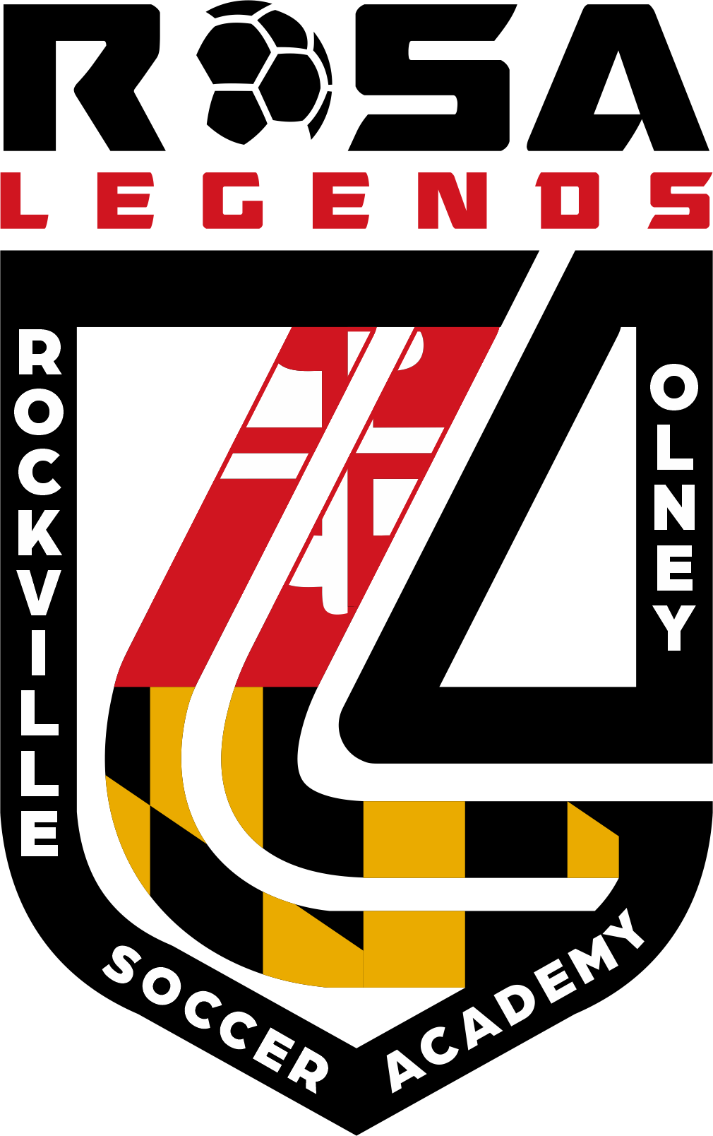 Rockville Olney Soccer Academy Legends team badge