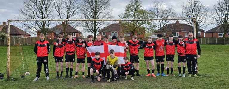 Shaw FC U15 Elite Reds team photo