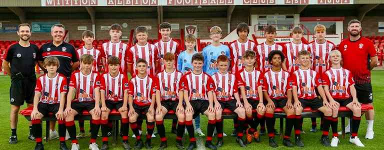 Witton Albion Academy U16 team photo